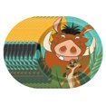 thumbnail image 3 of Lion King Birthday Baby Shower Party Supplies Bundle includes 16 Dessert Cake Plates and 1 Dinosaur Sticker Sheet, 3 of 3