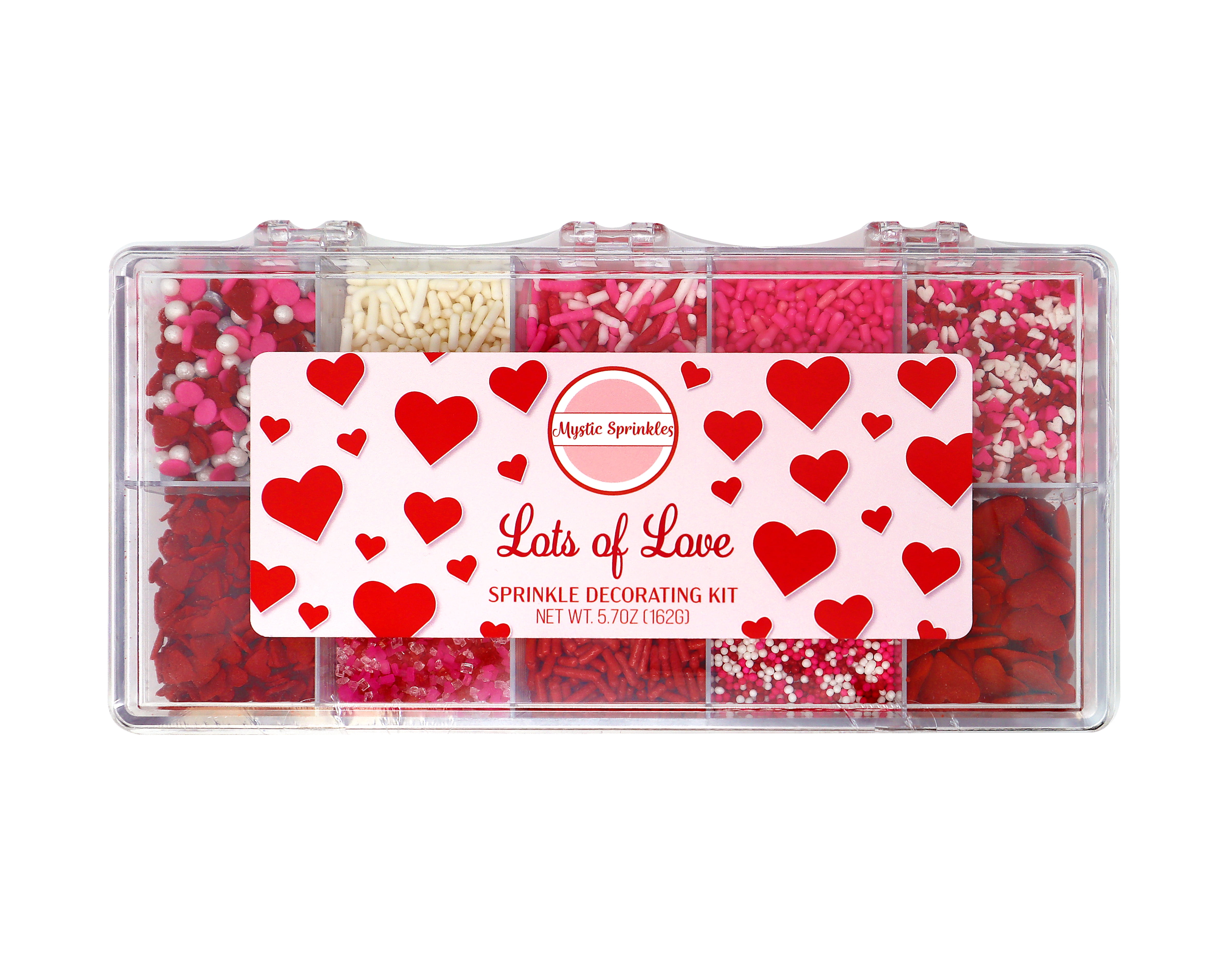 Mystic Sprinkles Lot's Of Love Sprinkle Decorating Kit 5.7 oz