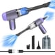 thumbnail image 4 of Aspiradora de coche inalámbrica portátil - 5500PA de alta potencia de succión, mini aspiradora portátil para automóvil y hogar, morado, incluye 3 boquillas y filtro lavable, 4 of 9