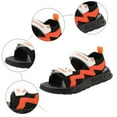 thumbnail image 6 of WUANDIXFA Kids Boys Summer Sports Sandals Hiking Beach Outdoor Open toe Sports Sandals for Kids (Orange, 2.5), 6 of 9