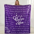 thumbnail image 1 of LHSHID Mom Blanket Gifts for Mom Birthday Gifts from Daughter /Son Soft Cozy Throw Blanket 40x50in, 1 of 6