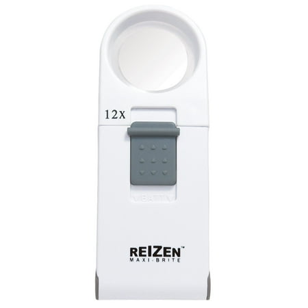 Reizen Maxi-Brite LED Handheld Magnifier - 12X