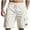 White, variant on Havenre Men's Cotton Cargo Shorts Loose Regular Fit Elastic Drawstring Waist Bermuda Shorts Summer Casual Beach Shorts with Pockets Army Green XL
