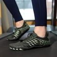 thumbnail image 4 of ChiVerve Hiking Barefoot Shoes for Women Men Breathable & Non-Slip Athletic Footwear Wide Toe Water Shoes, Designed for Walking & Running & Swimming | Green, 12.5 Men, 4 of 9