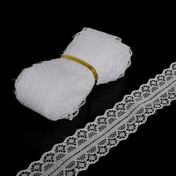 Ruban de Dentelle 5 Yards/par Largeur Bricolage Décoratif Garniture en Dentelle Ruban de Dentelle Tissu Décoratif Mariage Anniversaire Noël Déco Artisanat Accessoires de Vêtements