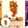 thumbnail image 6 of Halloween Decorations Fake Vines Plants Artificial Maple Leaves Wall Hanging Vines 31.5inch Fall Leaf Garland,for Thanksgiving Decor,Wedding,Fireplace,Party,Table,Outdoor,Garden,Home Decor, 6 of 8