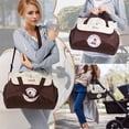 thumbnail image 4 of 5 Pcs Sac à Langer pour Bébé Sac à Couches Sac à Main Multifonctionnel Porte-Bouteille Café, 4 of 14