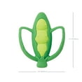 thumbnail image 5 of Infantino Lil' Nibbles Textured Baby Teething Toy, 6-12 Months Unisex, Green Pea Pod, 5 of 7