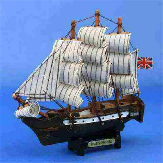 Benzara 48069 MODEL SHIP - HMS SURPRISE 7'' Replica Sailboats Decor