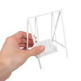 thumbnail image 5 of OULII Versatile White Pla Dollhouse Swing 1:12 Scale for Realistic Garden Scenes, 5 of 8