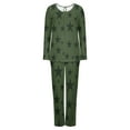 thumbnail image 5 of Censtreet Women's Pajama Set, 2 Piece Lounge Outfits Button-Down Sleepwear Long Sleeve With Pockets Ladies Pjs, 5 of 7