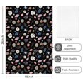 thumbnail image 2 of 2 Pcs Pioneer Flower Floral Print Pattern Kitchen Towels, Funny Microfiber Dish Towel Set, 18" X 26" Tea Towels, 2 of 6
