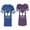 Men Royal / Women Purple, variant on World's Greatest Dad Mom Matching Couple Cotton Jerseys (Men Royal / Women Black) (Men S / Women S)
