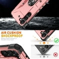 thumbnail image 3 of for Samsung Galaxy S25 Plus Case with Invisible Ring Stand, Military Grade Drop Protection Support Car Mount Holder, Heavy Duty Shockproof Phone Cover for Samsung Galaxy S25 Plus, Rosegold, 3 of 8