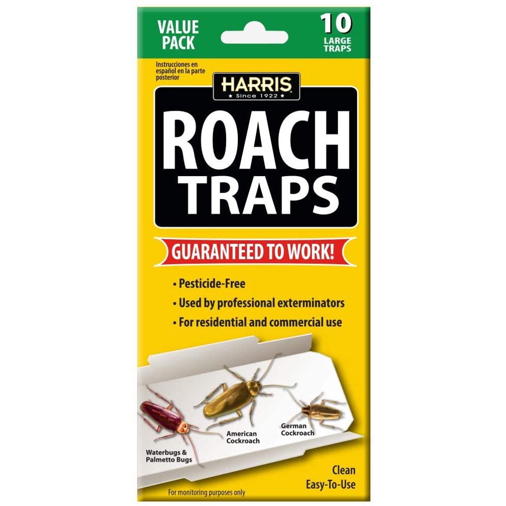 Harris Roach Glue Traps, Non Toxic (10Pack)