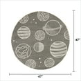 thumbnail image 2 of Mainstays Grey Space Round Indoor Rug, 47" Round, 2 of 6
