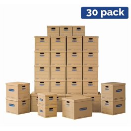 Ship Now Supply Open Top Bin Boxes - 2 X 24 X 4.5 Inches, White Corrugated, Pack Of 50, Easy Assembly