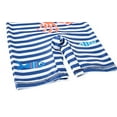 thumbnail image 2 of StylesILove Kid Boys Chic Crab Striped Printed One-Piece Rash Guard with Sun Hat 2pcs Swimsuit Pool Swimwear Beach Bathing Suit (4T) Blue, 2 of 8