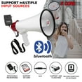thumbnail image 6 of 50W Portable Megaphone with Bluetooth & Siren – 300m Range Bullhorn Speaker, Built-in Recording & USB/SD Playback for Crowd Control, 6 of 12