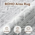 thumbnail image 4 of VUNATE 5'x7'Area Rug for Living Room Soft Washable Boho Rug Moroccan Bohemian Non-Slip Rugs Geometric Neutral Foldable Indoor Floor Carpet For Bedroom Dining Room Home Office Low Pile Decor Gray, 4 of 7