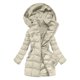thumbnail image 2 of Parkas de manga larga de invierno para mujer, chaqueta de plumón alargada y gruesa de longitud media, abrigo para mujer, 2 of 9