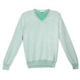 thumbnail image 1 of Gran Sasso Men's Green V-Neck Pullover Sweater - 44 US / 54 EU, 1 of 2