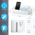 thumbnail image 3 of Bewildely Organizador de almacenamiento de jabón de 2 piezas, estante adhesivo de plástico montado en la pared, soporte multifuncional para Juegos de accesorios de baño, 3 of 6
