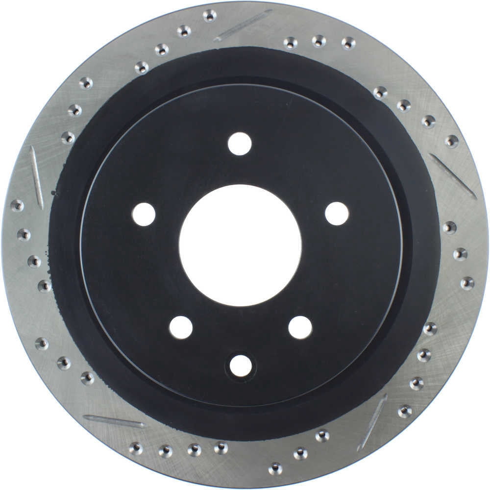 StopTech 06-07 350Z / 05-07 G35 / 06-07 G35X SportStop Slotted & Drilled Rear Right Rotor Fits select: 2009-2014,2016-2023 NISSAN MAXIMA