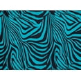 thumbnail image 2 of Zelouf Print On Ity  , Sewing, DIY, Crafts Fabric by the Yard, 979 Blk/turkis, 5 Yard, 2 of 2