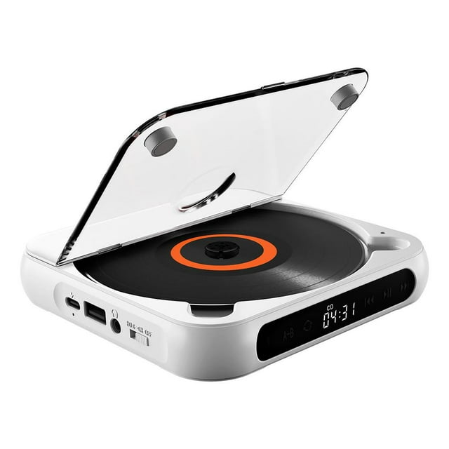 Lecteur CD Portable Haut-Parleur Bluetooth Stéréo Lecteurs CD Écran LED;