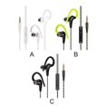 thumbnail image 3 of Seitruly Auriculares deportivos de 3,5mm con gancho para la oreja, auriculares estéreo impermeables para correr, auriculares portátiles para juegos con Cables de audio/vídeo Verde, 3 of 8
