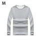 thumbnail image 4 of Minnieouse Ropa interior térmica masculina de manga larga de invierno que mantiene el calor, camiseta de moda, camisa informal adelgazante, accesorio de Ropa interior Gris claro METRO Minnieouse AP013380-21, 4 of 6