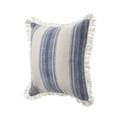 thumbnail image 6 of Ox Bay Surey Navy/Ivory Striped Cotton Adult Decorative Throw Pillow, 6 of 7