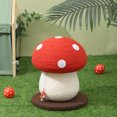 thumbnail image 1 of Champignon Chat Griffoir, Chat Champignon Griffant Post Assemblage Facile avec Base pour Chats d'Intérieur, 1 of 1