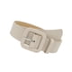 thumbnail image 4 of Cinturón de piel sintética para mujer, estilo casual, con hebilla metálica decorativa, ideal para abrigos. Beige, 4 of 9