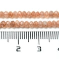 thumbnail image 5 of Natural Peach Moonstone Beads Strands Faceted Rondelle 3x2mm Hole: 0.6mm about 138pcs/strand 15.39''(39.1cm), 5 of 5