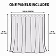 thumbnail image 6 of Easy-Going Outdoor Curtains for Patio Waterproof Cabana Grommet Curtain Panel, Light Gray, 100 x 95 inch, One Panel, 6 of 7