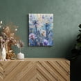 thumbnail image 6 of Dragonfly Floral Wall Art - Blue Purple Watercolor Flower Canvas Wall Art - Nature Botanical Wall Decor for Living Room, Bedroom, Bathroom - Ready to Hang, 12x16 Inches, 6 of 8
