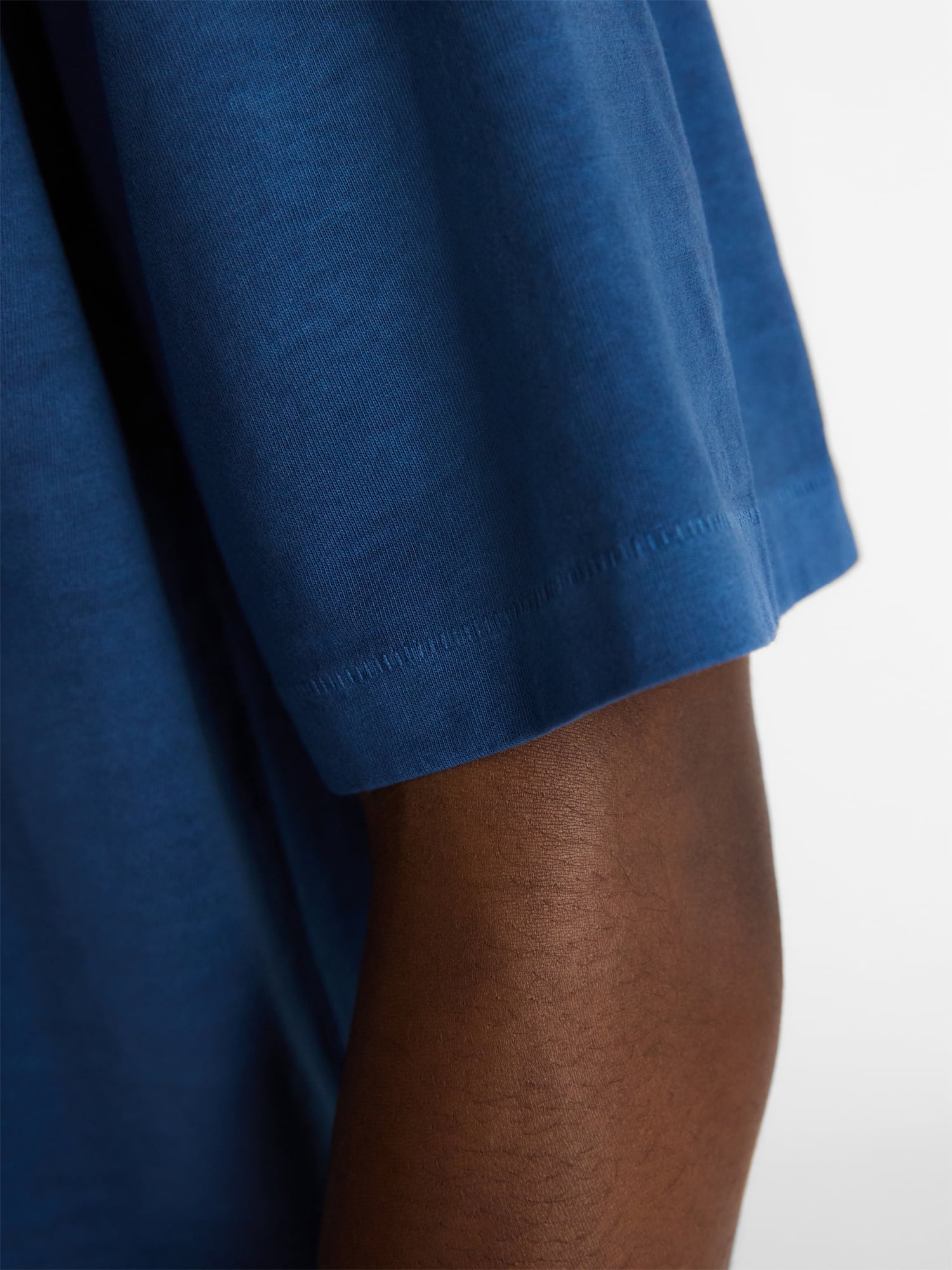 No Boundaries Cotton Oversized Cropped Tee with Short Sleeves, Men's and Big Men's XS-5XL