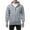 Heather Gray, variant on Men's Heavyweight Full Zip Fleece Hoodie