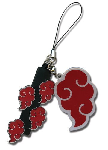 Details about   NARUTO SHIPPUDEN Akatsuki Red Cloud Charm Keychain Unisex Fans Gift 