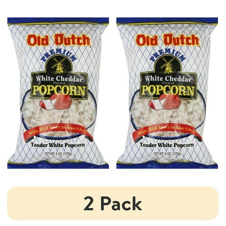 (2 pack) Old Dutch White Cheddar Popcorn, 6 oz Bag