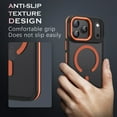 thumbnail image 2 of VENINGO Magnetic Phone Case for iPhone 17 Pro Max Compatible with Mag-safe,Translucent Matte Shockproof Scratch Resistant iPhone 17 Pro Max Case，Orange, 2 of 8