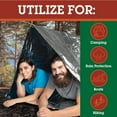 thumbnail image 3 of Grizzly Gear Emergency Thermal Tent- Reflective Mylar Survival Shelter- XL Size Weatherproof Tube Tent Retains Heat and Fits 2 Adults in All Weather, 3 of 4