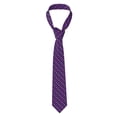 thumbnail image 3 of Goofa Purple Mardi Gras Pattern Men's Necktie Classic Silk Tie Woven Jacquard Neck Ties Necktie for Business and Wedding Formal Neckties, 3 of 8
