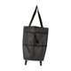 thumbnail image 2 of Bolsa de compras con ruedas, bolsa de mano plegable, bolsa de viaje de tela Oxford con ruedas, carrito de hombro para viajes, cocina, hogar, picnic Negro, 2 of 9