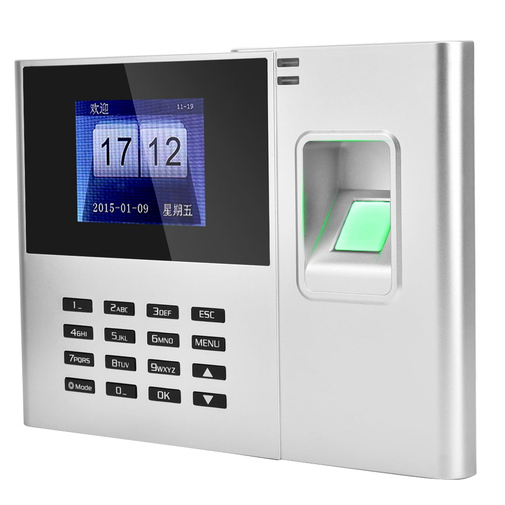 A6 Fingerprint Attendance Machine - MultiLanguage Biometric Time Clock For Office & Factory Use