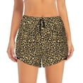 thumbnail image 2 of Xecao's Leopard1 for a double-layer running short for women, perfect for gym, tennis, and more, featuring a convenient pocket., 2 of 9