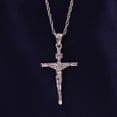 thumbnail image 4 of AFFY Jesus Christ INRI Crucifix Cross Pendant Necklace 14K Rose Gold over Sterling Silver, 4 of 7