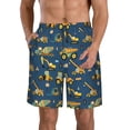 thumbnail image 1 of Fotbe Modern Excavator Trajes de Baño Estampados para Hombre, Shorts de Verano de Secado Rápido, Ropa de Playa, Bañadores-3X-Large, 1 of 6